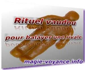 Rituel vaudou avec une poupée pour balayer une rivale